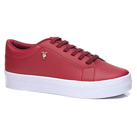 sapatenis feminino vermelho