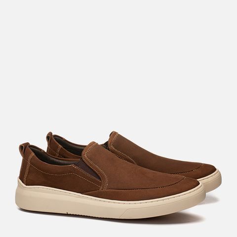 slip on masculino caramelo